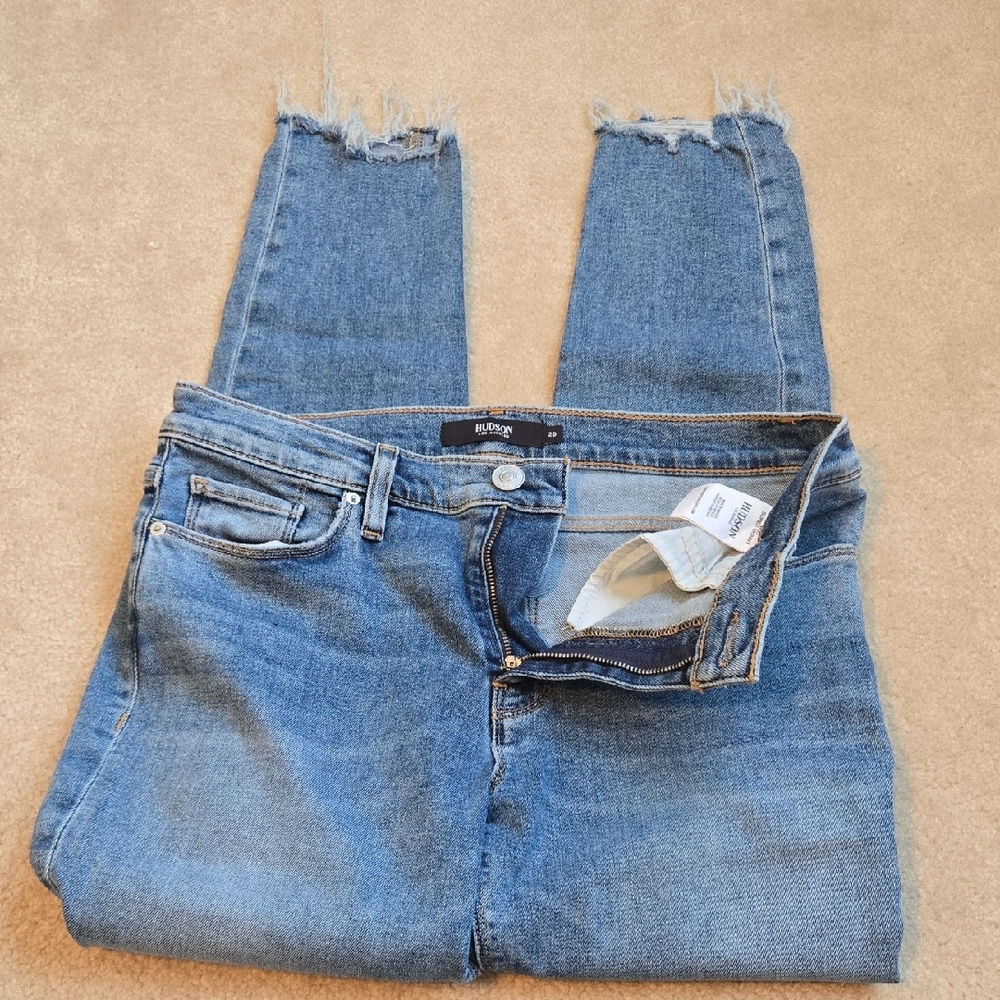 Hudson Jeans Light Blue Cropped Denim